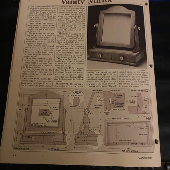 🎉5/$10🎉 Woodsmith magazine no 24 November / December 1982 chair-side cabinet - Picture 8 of 8